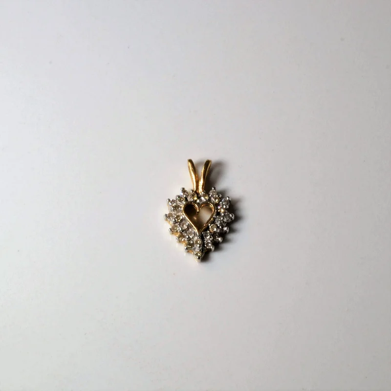 Eco-Friendly Sustainable Jewelry For Conscious Buyers Cluster Diamond Heart Pendant | 0.13ctw |