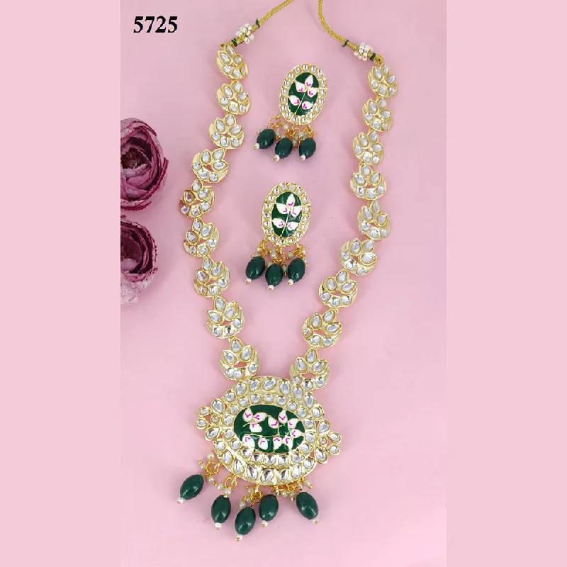 Trending Jewelry Styles Now At Limited-Time Discounts Corbeda Fashion Gold Plated Kundan Necklace Set