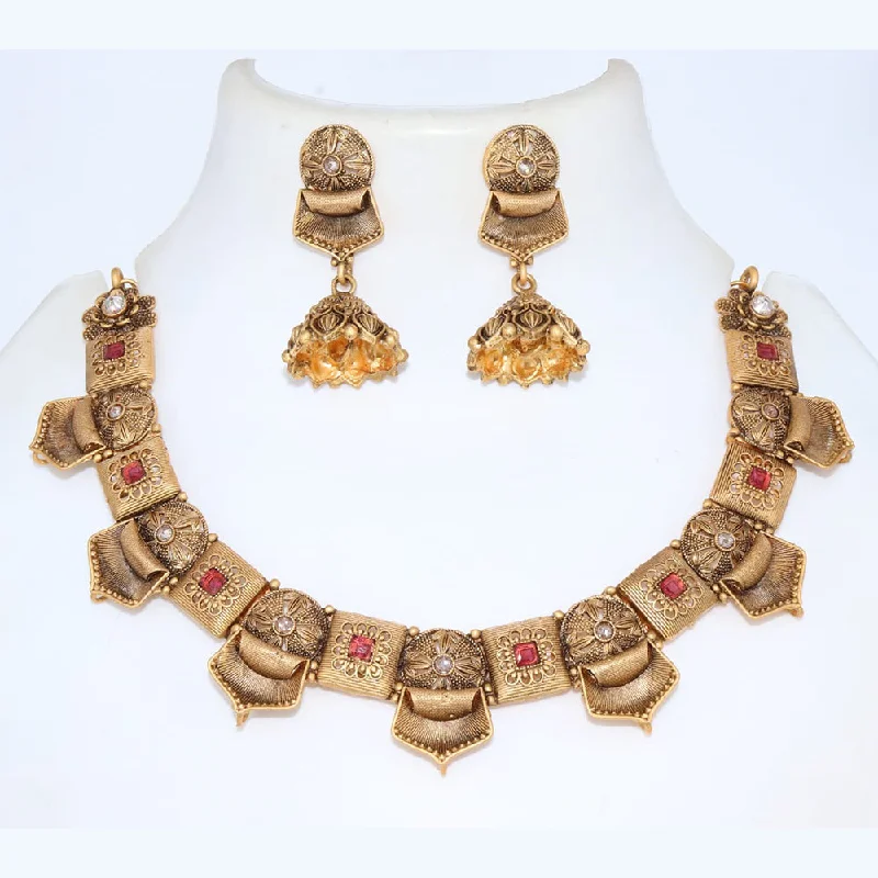 Shop Elegant Jewelry At Unbeatable Prices Corbeda Fashion Gold Plated Pota Necklace Set