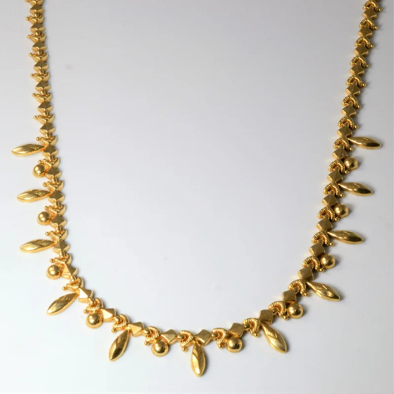 Once-A-Year Jewelry Deals – Shop Before They’Re Gone Yellow Gold Drop Bead Necklace | 18" |