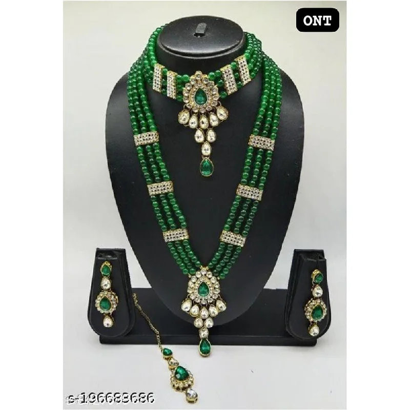 Luxury Jewelry Sale – Elegant Styles At Unbeatable Prices Lucentarts Jewellery Gold Plated Double Necklace Set