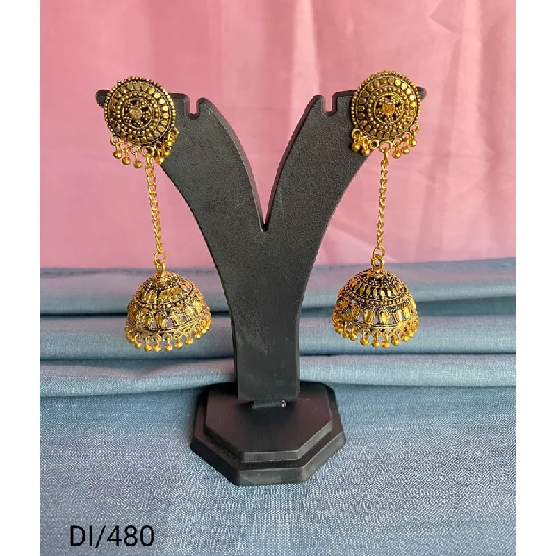 Bold And Beautiful Jewelry Now At Irresistible Prices Mahavir Gold Plated Beads Jhumki Earrings