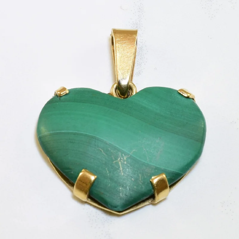 Sparkle In Style With Our Best Jewelry Deals Malachite Heart Pendant | 20.0ct |