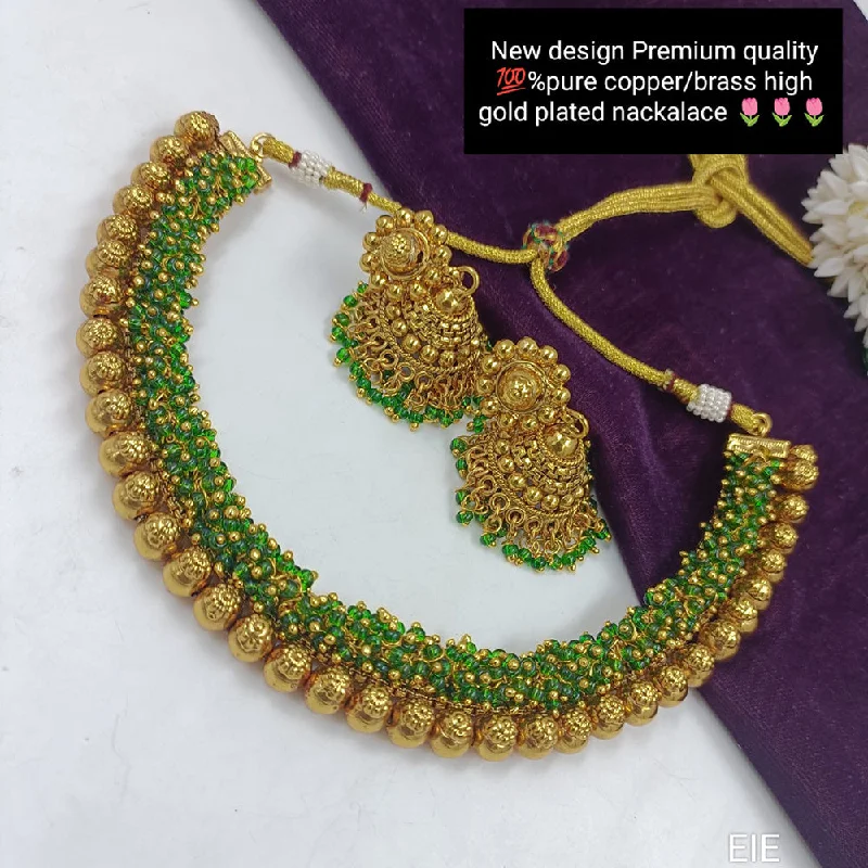 High-Quality Gemstone Jewelry For Special Occasions Manisha Jewellery Gold Plated Necklace Set