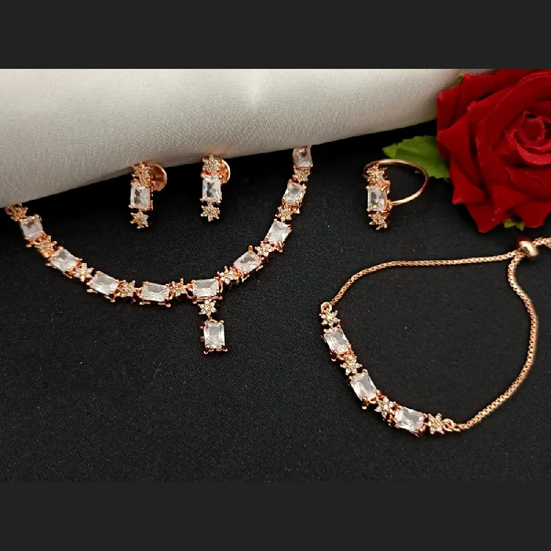 Seasonal Jewelry Sale – Upgrade Your Style Today Manisha Jewellery  Rose Gold  Plated Jewellery Combo