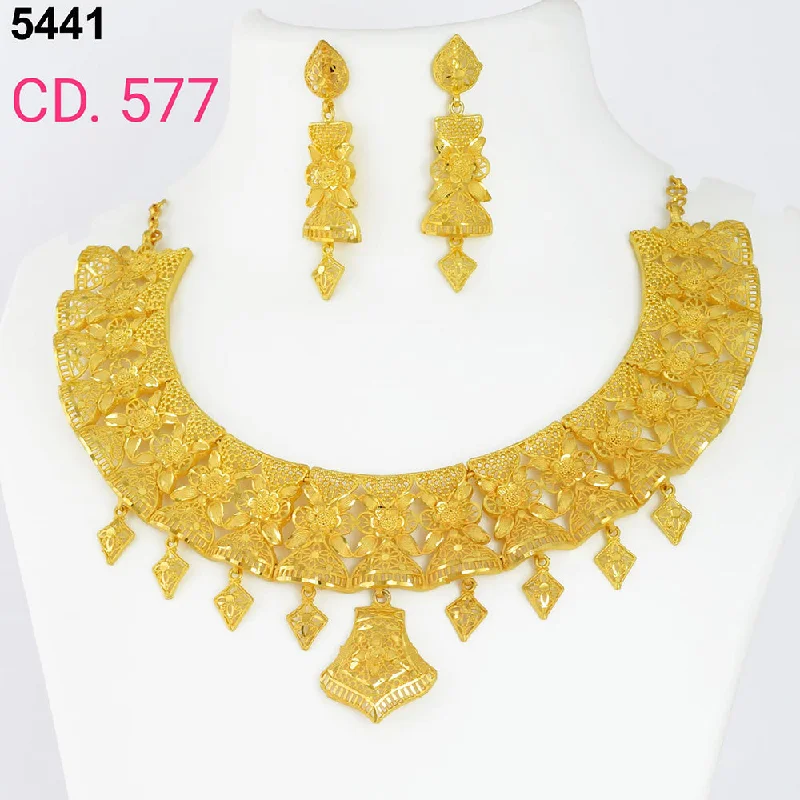 Timeless Elegance, Temporary Discounts – Act Fast MR Jewellery Forming Gold Plated Necklace Set