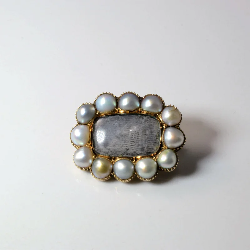 Last Chance To Grab Your Favorite Jewelry At A Discount 1826 Georgian Pearl Mourning Brooch