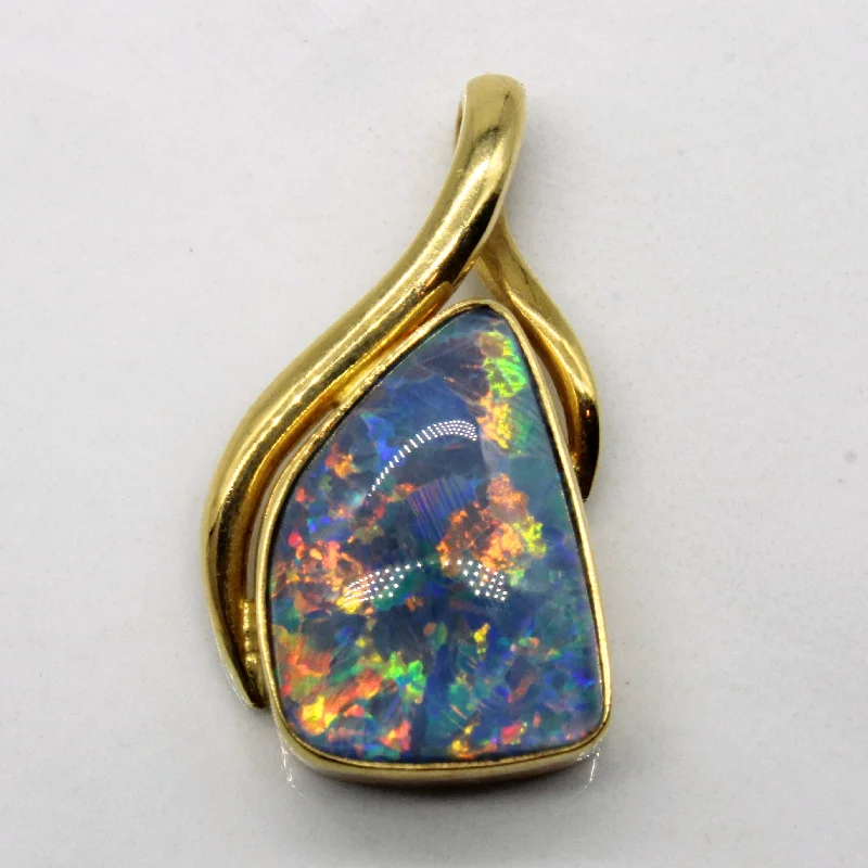 Discounted Luxury Jewelry – Shine Without The Splurge Opal Triplet Pendant | 4.10ctw |