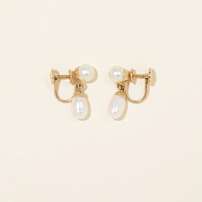 The Ultimate Jewelry Sale – Exclusive Styles At Great Prices Pearl Drop Screw On Earrings