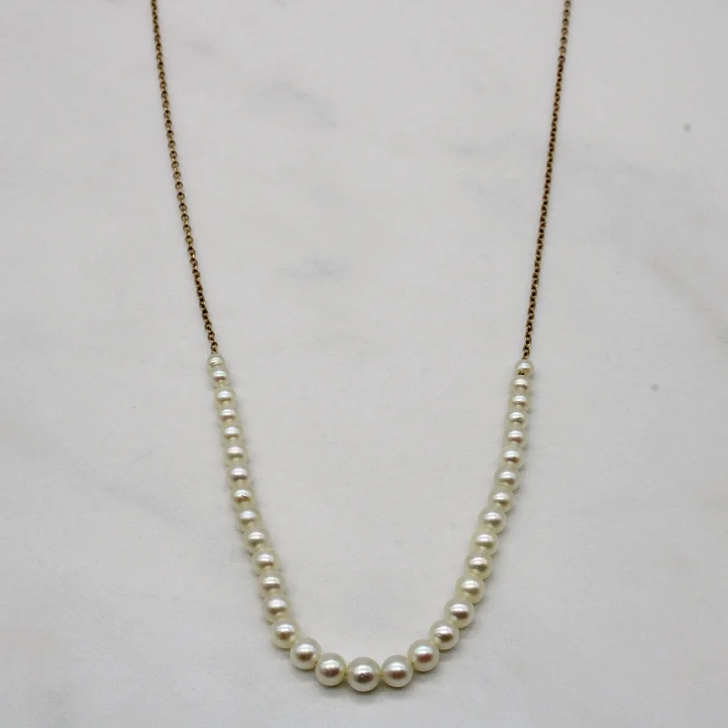 Once-A-Year Jewelry Sale – Grab Your Favorites Now Pearl Chain Necklace | 17" |