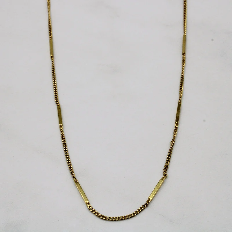 Flash Sale On Exquisite Jewelry – Don't Miss Out 18k Yellow Gold Bar & Link Chain | 24" |