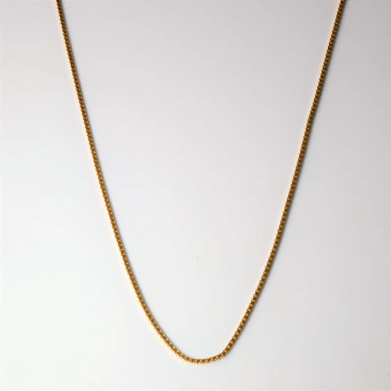 Your Perfect Accessory Now At The Best Price 10k Yellow Gold Box Chain | 16"|