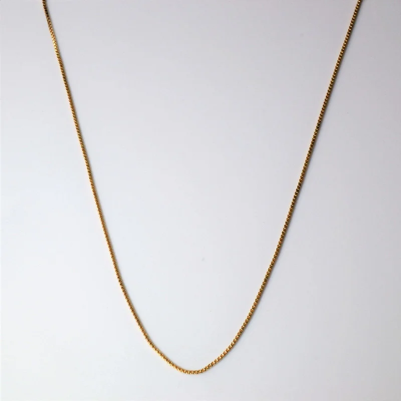 Limited-Stock Jewelry Sale – Shop Before It's Gone 10k Yellow Gold Box Chain | 18"|