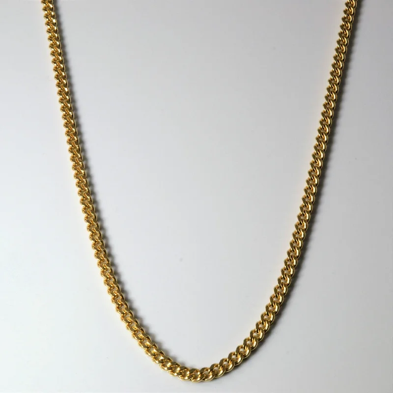 Huge Markdowns On Premium Jewelry Styles 10k Yellow Gold Curb Chain | 28" |