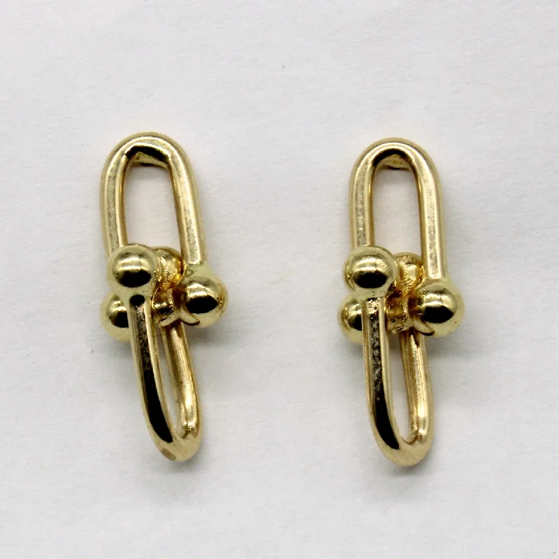 Best-Selling Jewelry Now Available At Special Deals Gold Drop Hard Wear Inspired 18k Earrings