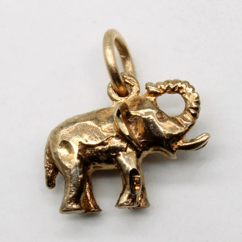 Premium Diamond Jewelry For Unforgettable Moments Yellow Gold Elephant Pendant |