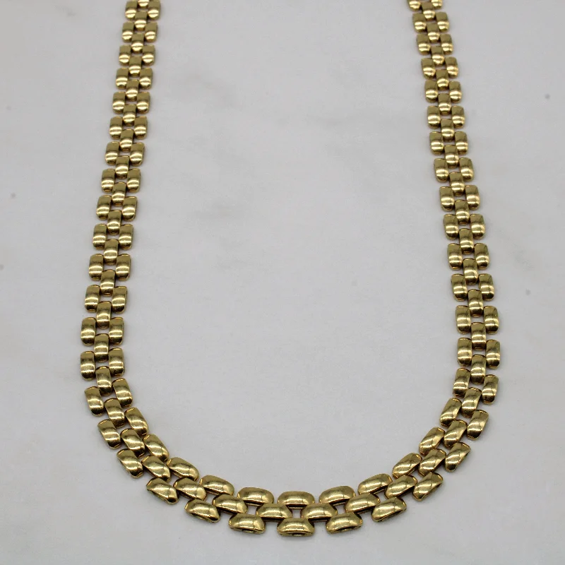 Clearance Sale On High-End Jewelry Collections Yellow Gold Panther Chain Necklace | 16" |