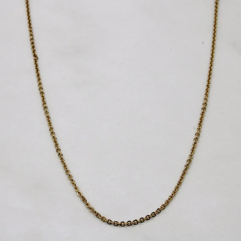 Dazzling Deals On Necklaces, Bracelets, And More 10k Yellow Gold Cable Chain | 17" |