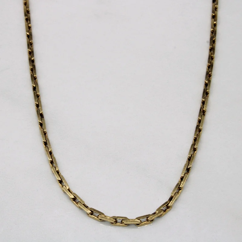 Limited-Time Offer On Premium Jewelry Collections 10k Yellow Gold Elongated Box Chain | 19" |